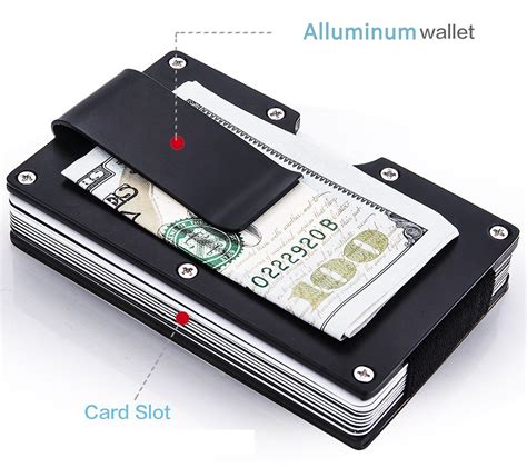 Credit Card Holder Aluminum RFID Blocking Wallet Handy 